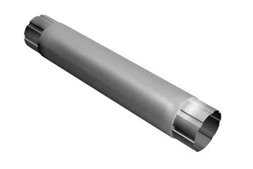 Труба круглая соединительная GL PU 90 мм 1 м RAL 9003 сигнальный белый