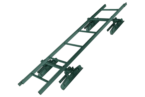Лестница кровельная под фальц RAL 6005 (1,92м)