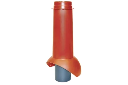 Выход канализации Krovent Pipe-VT 110 изолированный красный