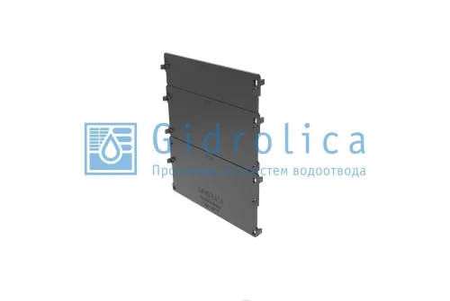Заглушка торцевая для лотка водоотводного Gidrolica Standart DN150 - пластиковая (18151)