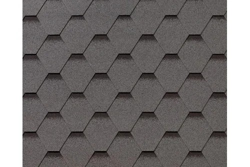 Черепица гибкая RoofShield Премиум Стандарт серый с оттенением – Столица крыш