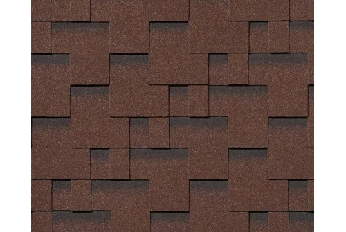 Черепица гибкая RoofShield Премиум Модерн коричневый с оттенением – Столица крыш