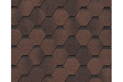 Черепица гибкая RoofShield Фемили Эко Лайт Стандарт коричневый с оттенением – Столица крыш