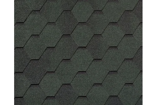 Черепица гибкая RoofShield Фемили Эко Лайт Стандарт зеленый с оттенением – Столица крыш