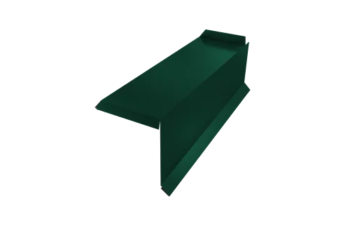 Планка торцевая сегментная 30мм Правая 0,5 Satin с пленкой RAL 6005 зеленый мох