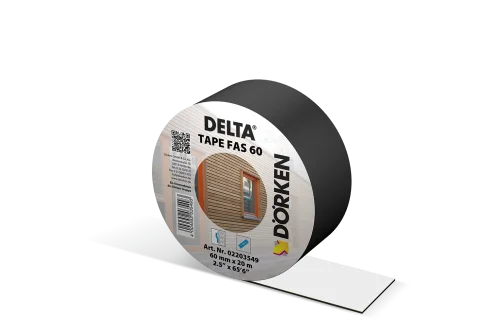 Лента Delta-Tape Fas 60 односторонняя для проклейки нахлестов фасадных мембран Delta семейства Fassade (20мх60мм)