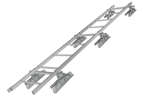 Лестница кровельная под фальц RAL 9006 (3м)