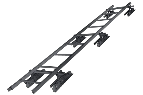 Лестница кровельная под фальц RAL 7024 (3м)