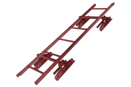 Лестница кровельная под фальц RAL 3011 (1,92м)