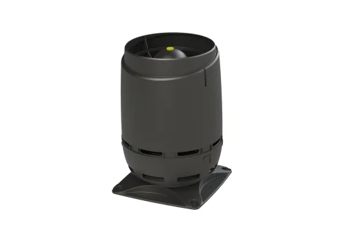 Выход вентиляционный Vilpe Flow 125S с основанием 250x250 черный