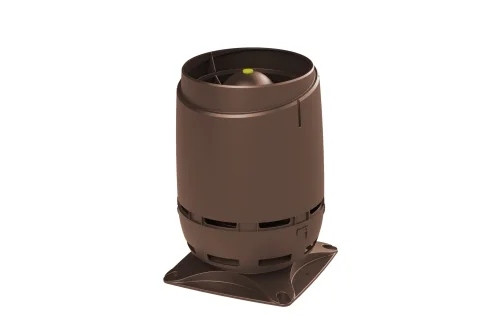 Выход вентиляционный Vilpe Flow 125S с основанием 250x250 коричневый