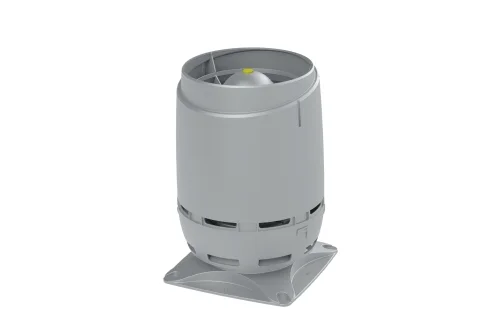 Выход вентиляционный Vilpe Flow 125S с основанием 250x250 светло-серый