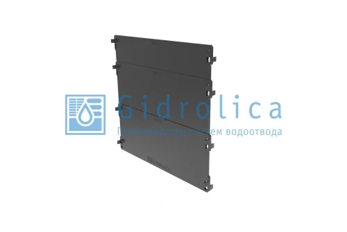 Заглушка торцевая для лотка водоотводного Gidrolica Standart/Standart Plus DN200, пластиковая (18201)