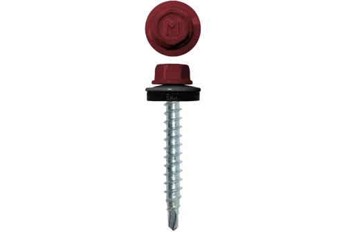 Саморез кровельный Daxmer 4,8х35 RAL 3003 (250) сверло №1