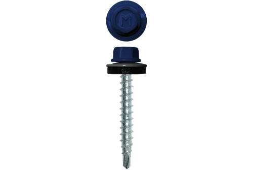 Саморез кровельный Daxmer 4,8х35 RAL 5002 (250) сверло №1