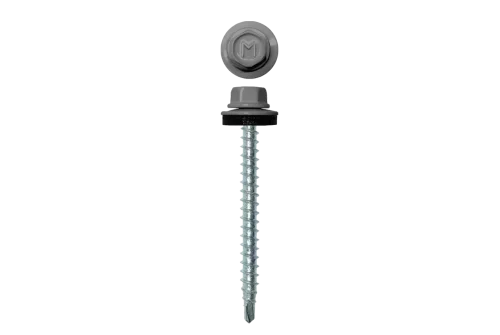 Саморез кровельный Daxmer 4,8х50 RAL 7004 (150) сверло №1