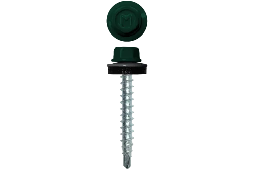 Саморез кровельный Daxmer 4,8х29 RAL 6005 (250) сверло №1