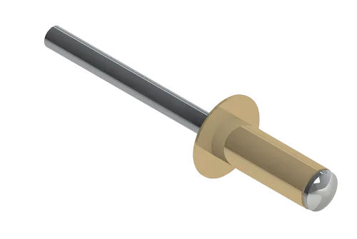 Заклёпка вытяжная Daxmer 4,0х10 RAL 1014 (10х1000шт) ал/ст