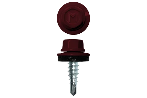 Саморез по металлу Daxmer 4,8х19 RAL 3005 (250) сверло №2