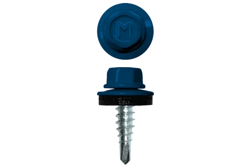 Саморез по металлу Daxmer 4,8х19 RAL 5005 (250) сверло №2