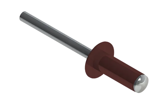 Заклёпка вытяжная Daxmer 3,2х8 RAL 3009 (20х1000шт) ал/ст