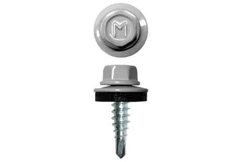 Саморез по металлу Daxmer 4,8х19 RAL 9003 (250) сверло №2