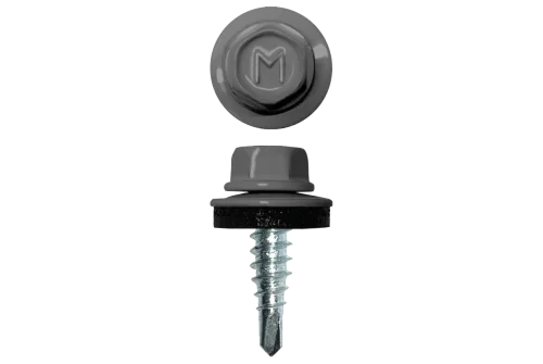 Саморез по металлу Daxmer 4,8х19 RAL 7004 (250) сверло №2