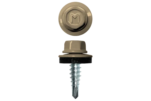 Саморез по металлу Daxmer 4,8х19 RAL 1014 (250) сверло №2