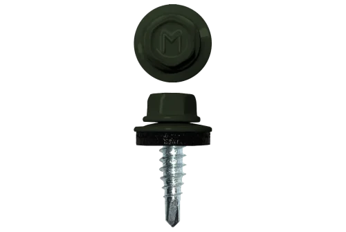 Саморез по металлу Daxmer 4,8х19 RAL 6020 (250) сверло №2