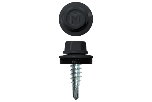 Саморез по металлу Daxmer 4,8х19 RAL 7024 (250) сверло №2