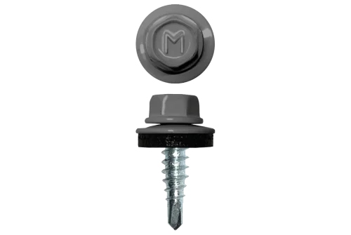 Саморез по металлу Daxmer 4,8х19 RAL 9006 (250) сверло №2