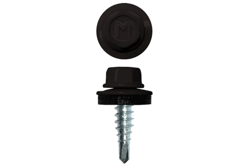 Саморез по металлу Daxmer 4,8х19 RAL 9005 (250) сверло №2