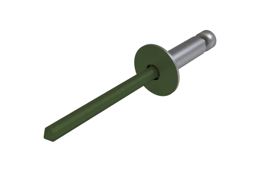 Заклёпка вытяжная Daxmer 4,8х10 RAL 6020 (500 шт) сталь/сталь