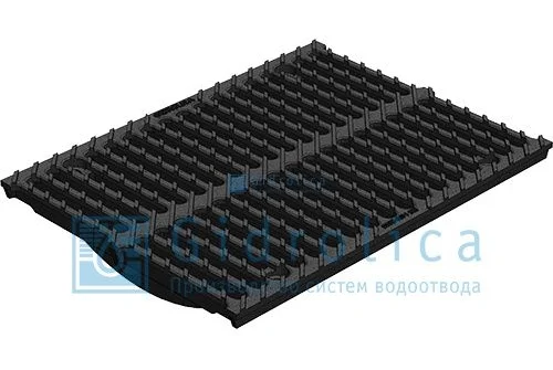 Решетка водоприемная Gidrolica Super РВ -30.37,5.50 - щелевая чугунная ВЧ, кл. E600 (50309E)