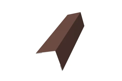 Угол внешний HAUBERK 0,45 PE с пленкой RAL 8017 шоколад (1,25)