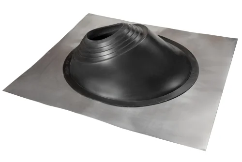 Проходной элемент MF угловой №3.1 (280-460мм) +185 EPDM (металлический неокрашенный фланец) черный