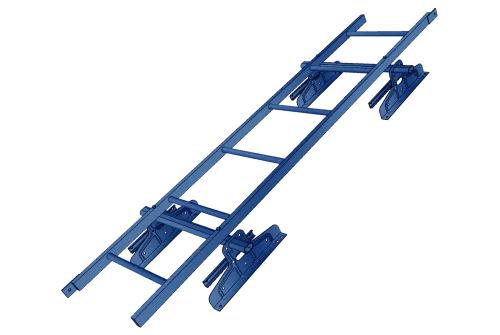 Лестница кровельная под фальц RAL 5005 (1,92м)
