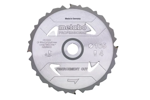 Диск пильный по фиброцементу FibercementCut 160х20х4T Metabo (628287000)