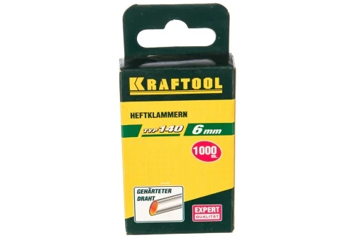 Скобы для степлера Kraftool 6мм широкие тип 140 1000шт (31680-06)
