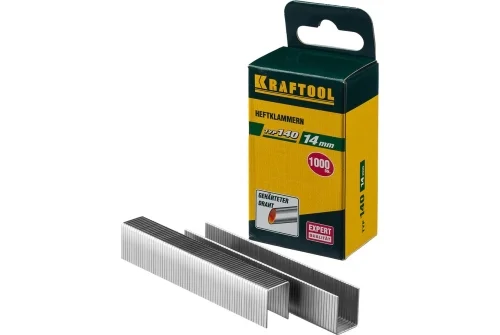Скобы для степлера Kraftool 14 мм широкие тип 140 1000шт (31680-14)