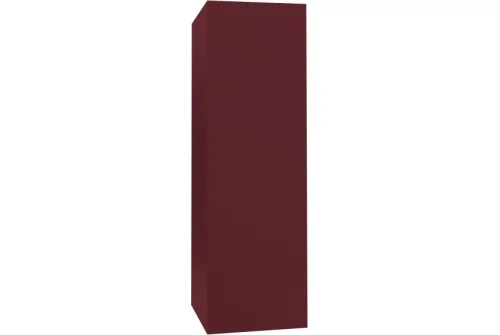 Кожух прямой д510/ш500/в1470 0,5 Satin с пленкой RAL 3005 красное вино