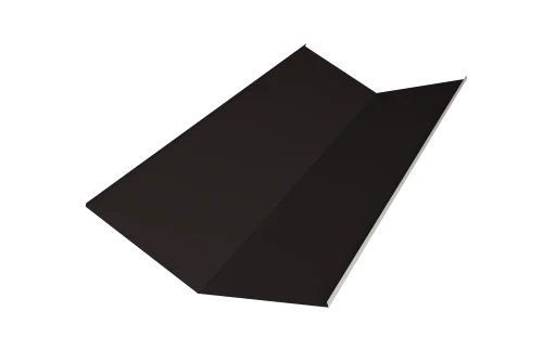 Планка ендовы нижней 300х300 0,45 PE с пленкой RAL 9005 черный (3м)