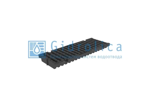 Решетка водоприемная Gidrolica Pro РВ -15.18,8.50 - щелевая пластиковая, кл. С250 (512)