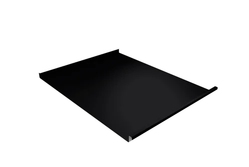 Фальц двойной стоячий Grand Line 0,45 Drap TX с пленкой на замках RAL 9005 черный – Столица крыш