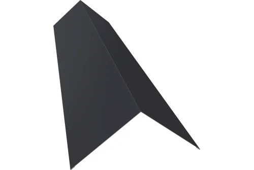 Планка конька плоского 145х145 0,45 Drap TX RAL 7024 мокрый асфальт (3м)
