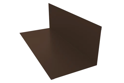 Планка примыкания 130х160мм 0,45 Drap TX RAL 8017 шоколад (2м)