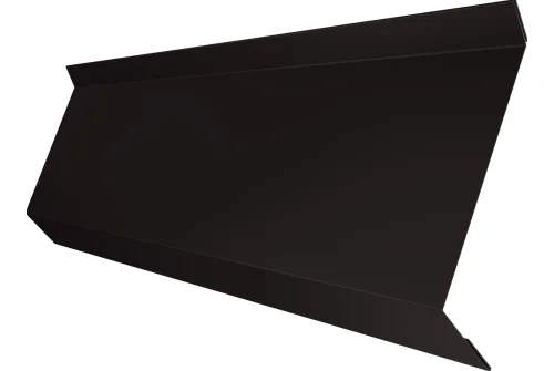 Планка примыкания в штробу 60 0,5 Satin с пленкой RR 32 темно-коричневый (2м)