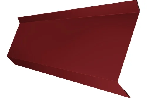 Планка примыкания в штробу 60 0,5 Satin с пленкой RAL 3011 коричнево-красный (3м)
