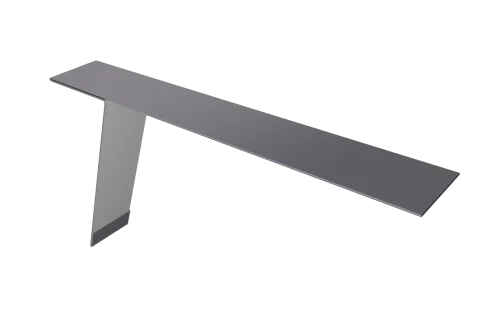 Планка карнизная фальц 130х80 0,5 Satin с пленкой RAL 7004 сигнальный серый (2м)