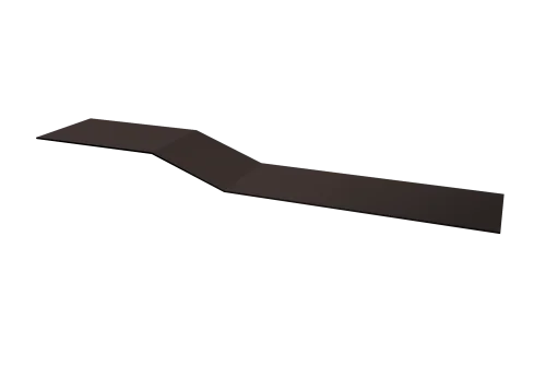 Планка крепежная фальц 0,45 Drap TX RR 32 темно-коричневый (3м)